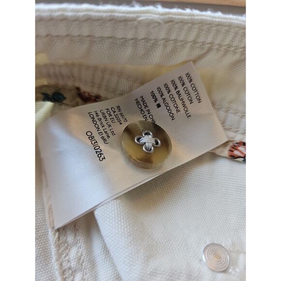 Anthropologie Women's White Paperbag High Rise Cargo Pants Size 10T‎ - Picture 5 of 6